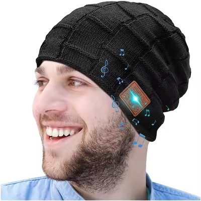 Wholesale Cozy Blue Tooth Speaker Hat Blue Tooth Beanie Hat with Headphones
