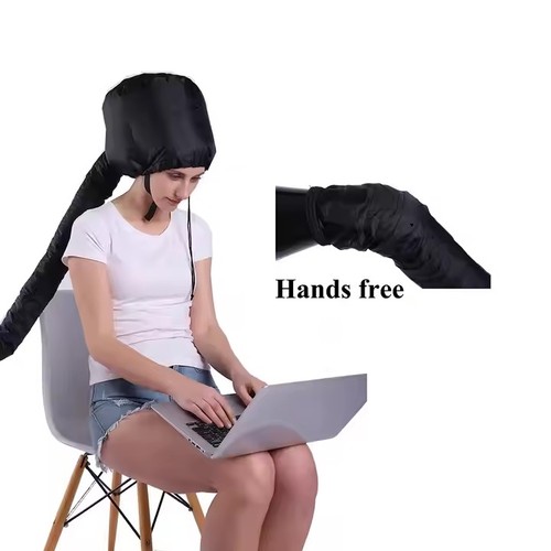 Hands Free Soft Bonnet Hood Hair Dryer Attachment for Any Handheld Dryer