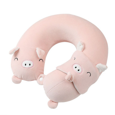 Children's U-shaped pillow neck pillow eye mask two-piece set