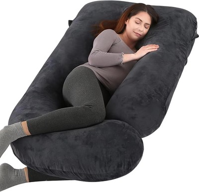 SG-PrP01-G shape-Velvet Maternity Pillow