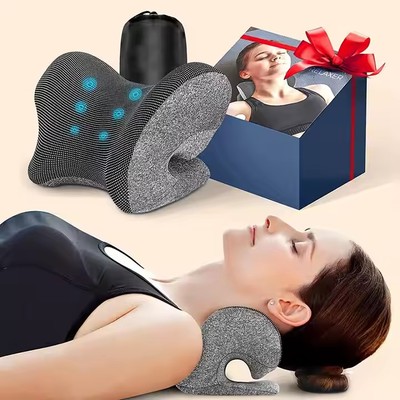 Wholesale C-shape Cervical Neck Traction Pillow Neck and Shoulder Relaxer Cervical Traction for Neck